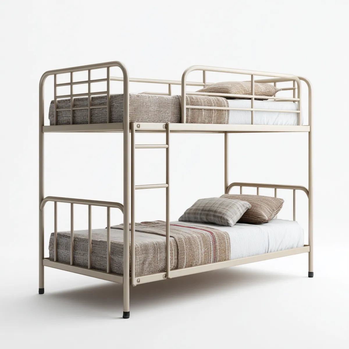 Letto a castello in acciaio beige 90 x 200 cm rettangolare